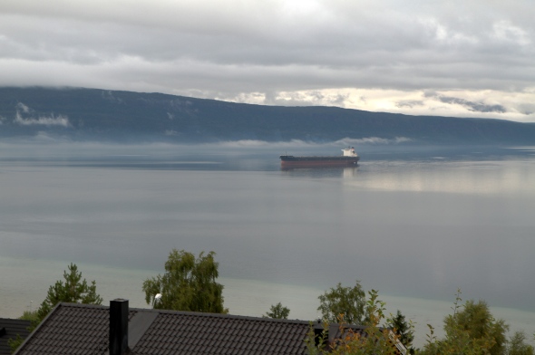 Foggy fjord